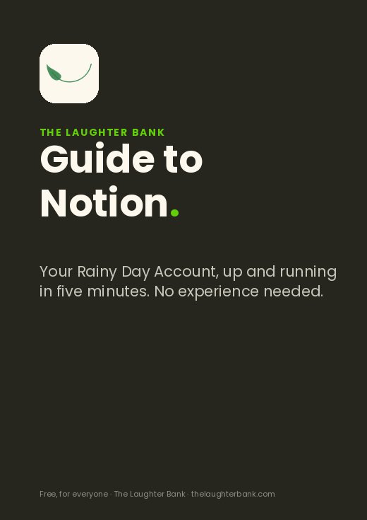 The Laughter Bank Guide to Notion cover